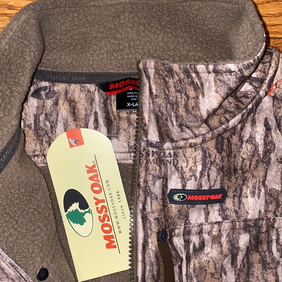 NWT! Mossy Oak Youth Sherpa 2.0 Vest in Bottomland, Youth XL - Picture 2 of 7